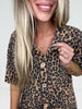 Lucky Leopard Short Sleeve Button DownTop-100 Short Sleeves- Simply Simpson's Boutique is a Women's Online Fashion Boutique Located in Jupiter, Florida