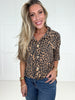 Lucky Leopard Short Sleeve Button DownTop-100 Short Sleeves- Simply Simpson's Boutique is a Women's Online Fashion Boutique Located in Jupiter, Florida