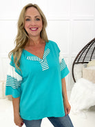 Pool Paradise Top-100 Short Sleeves- Simply Simpson's Boutique is a Women's Online Fashion Boutique Located in Jupiter, Florida