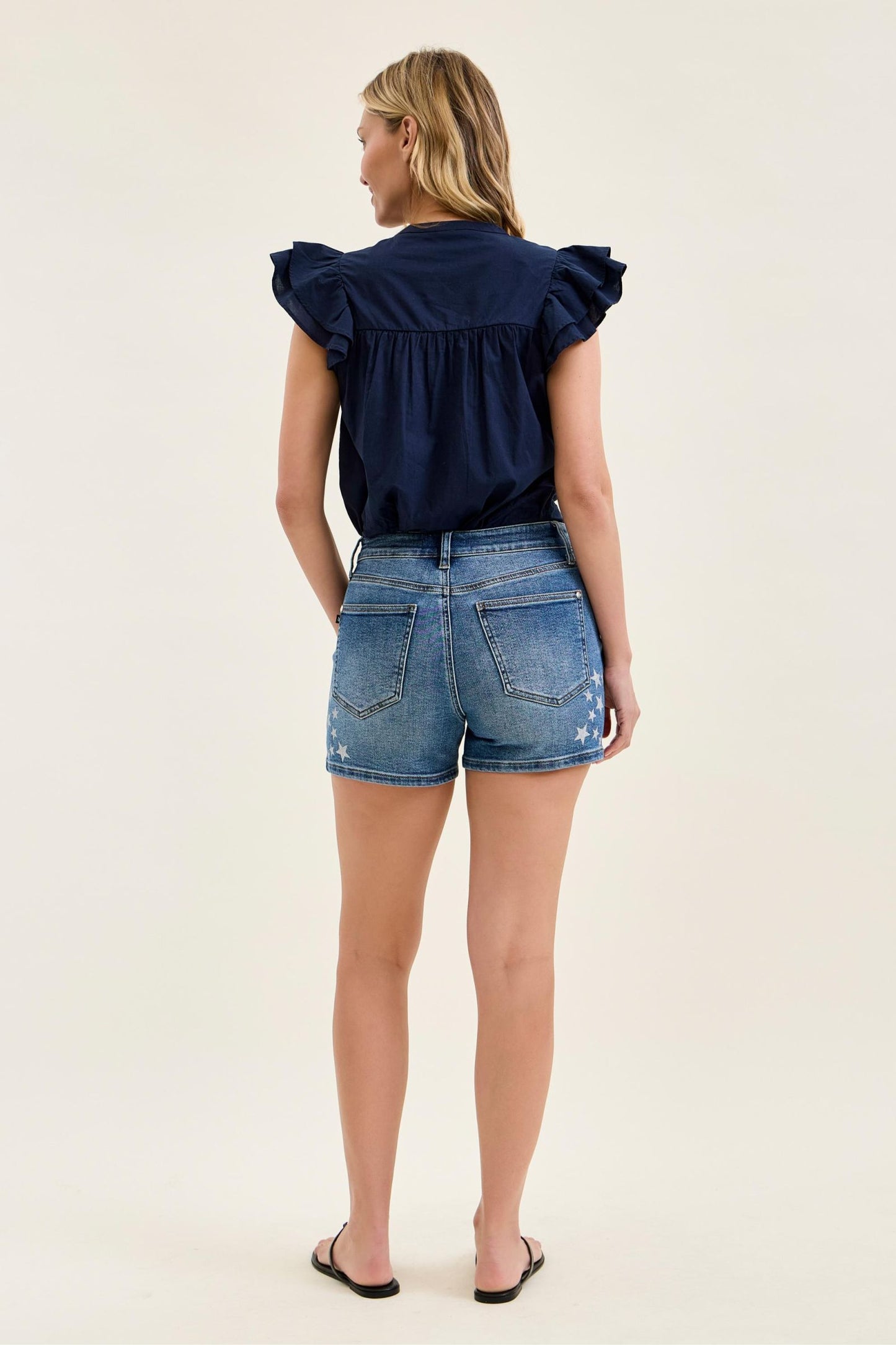 Judy Blue Starstruck Shorts-190 Skirts/Shorts- Simply Simpson's Boutique is a Women's Online Fashion Boutique Located in Jupiter, Florida