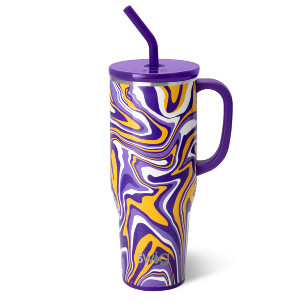 Purple & Yellow Fanzone Swig-290 Home/Gift- Simply Simpson's Boutique is a Women's Online Fashion Boutique Located in Jupiter, Florida