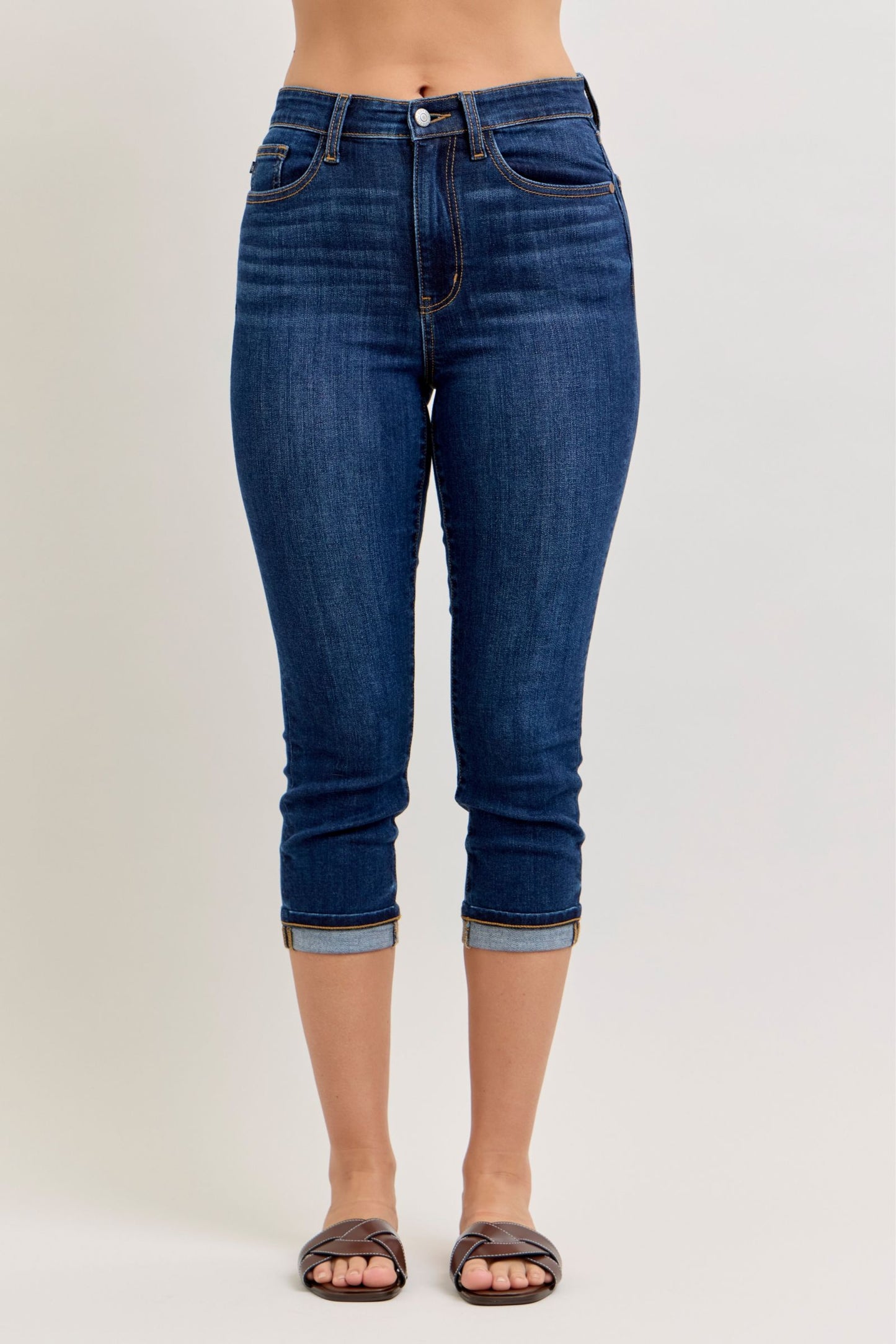 Judy Blue Cabana Capris-200 Jeans- Simply Simpson's Boutique is a Women's Online Fashion Boutique Located in Jupiter, Florida