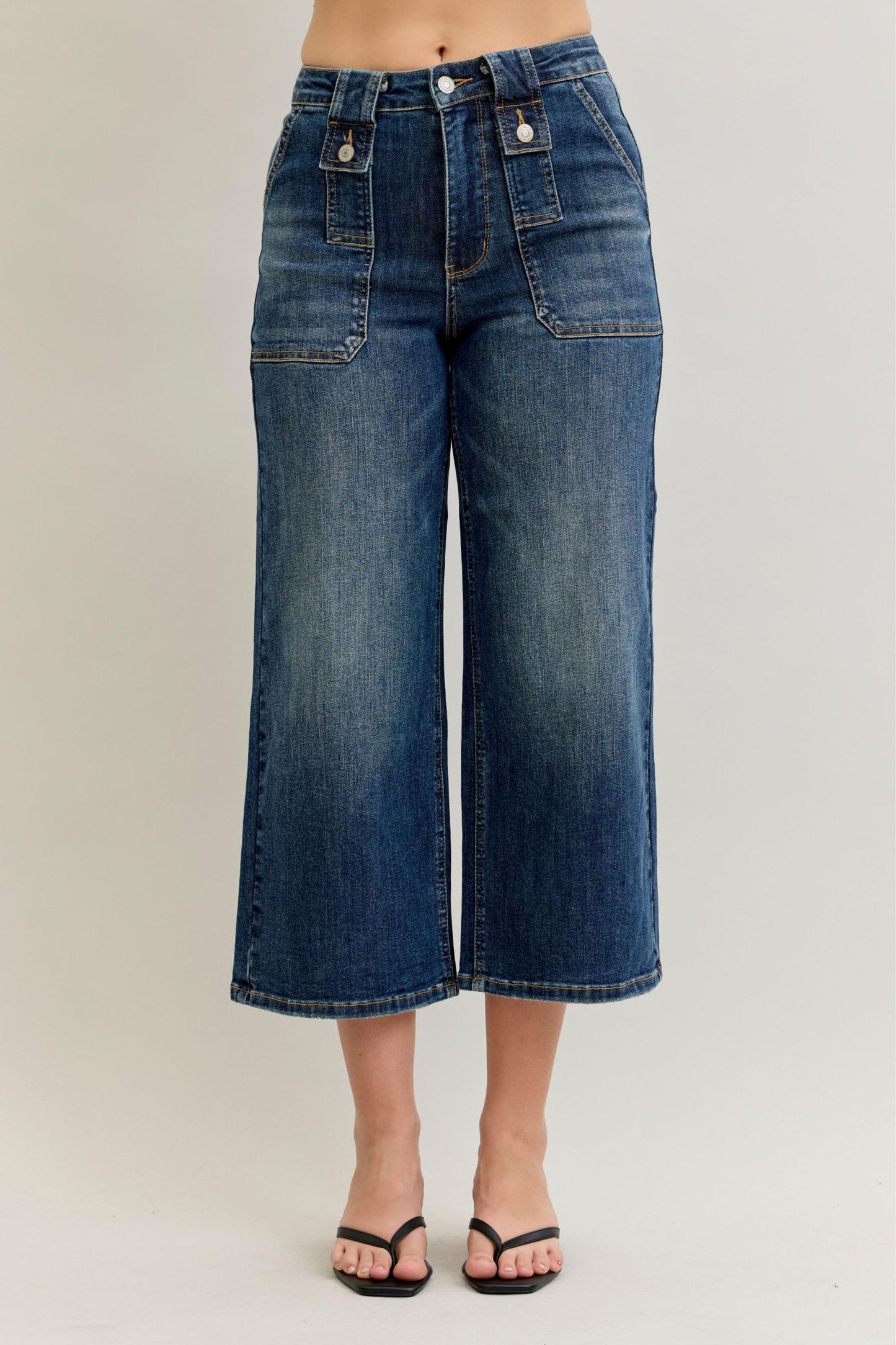 Judy Blue Vintage Vibes Cropped Denim-200 Jeans- Simply Simpson's Boutique is a Women's Online Fashion Boutique Located in Jupiter, Florida