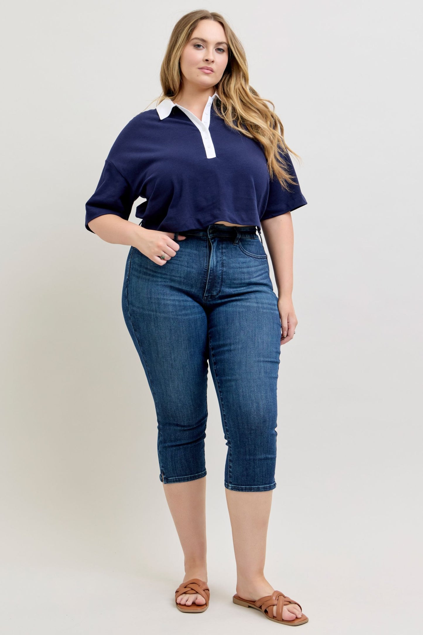Judy Blue Callie Capris-200 Jeans- Simply Simpson's Boutique is a Women's Online Fashion Boutique Located in Jupiter, Florida