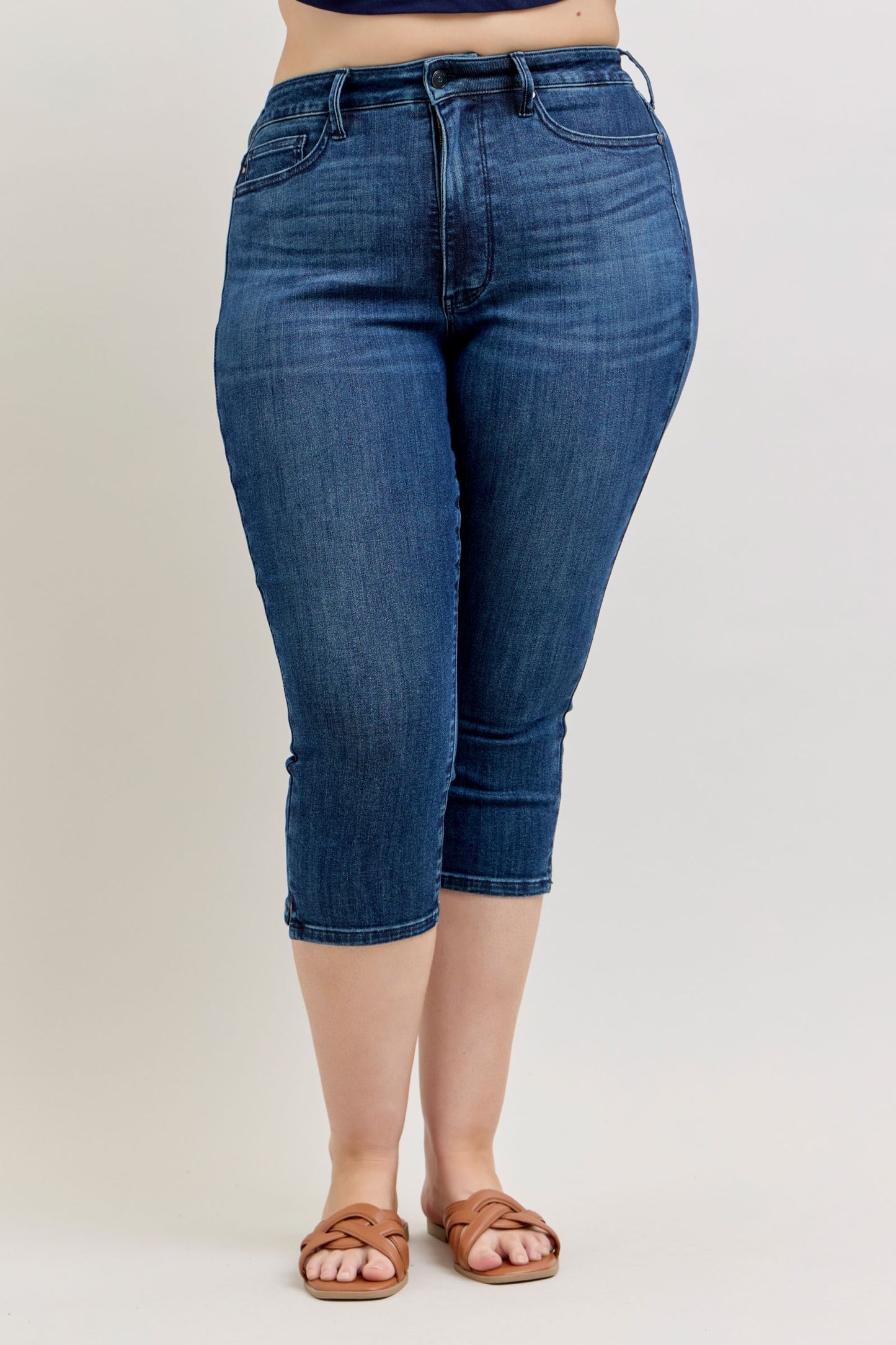 Judy Blue Callie Capris-200 Jeans- Simply Simpson's Boutique is a Women's Online Fashion Boutique Located in Jupiter, Florida