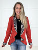 Rust Wild Side Blazer-180 Outerwear- Simply Simpson's Boutique is a Women's Online Fashion Boutique Located in Jupiter, Florida