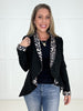 Black Wild Side Blazer-180 Outerwear- Simply Simpson's Boutique is a Women's Online Fashion Boutique Located in Jupiter, Florida
