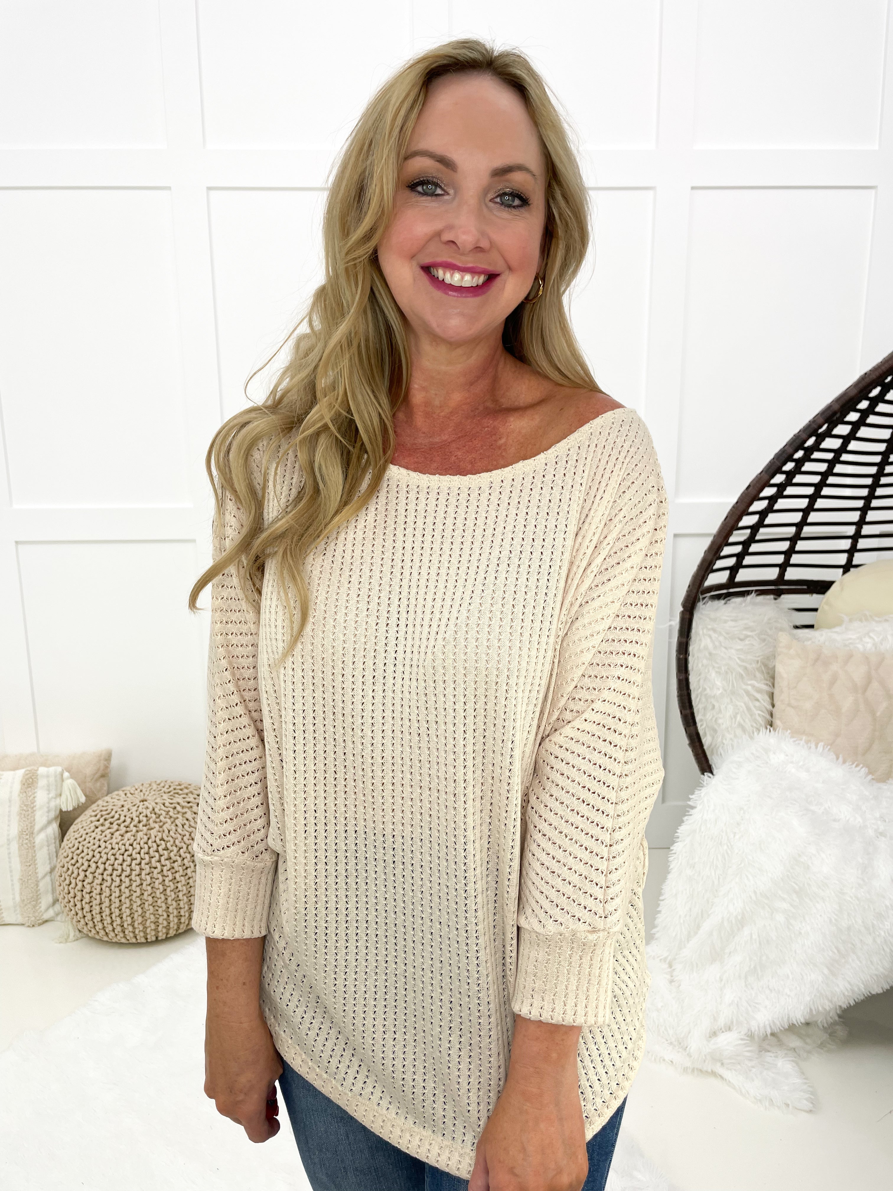 Sweeter Days Knit Top-150 Sweaters- Simply Simpson's Boutique is a Women's Online Fashion Boutique Located in Jupiter, Florida