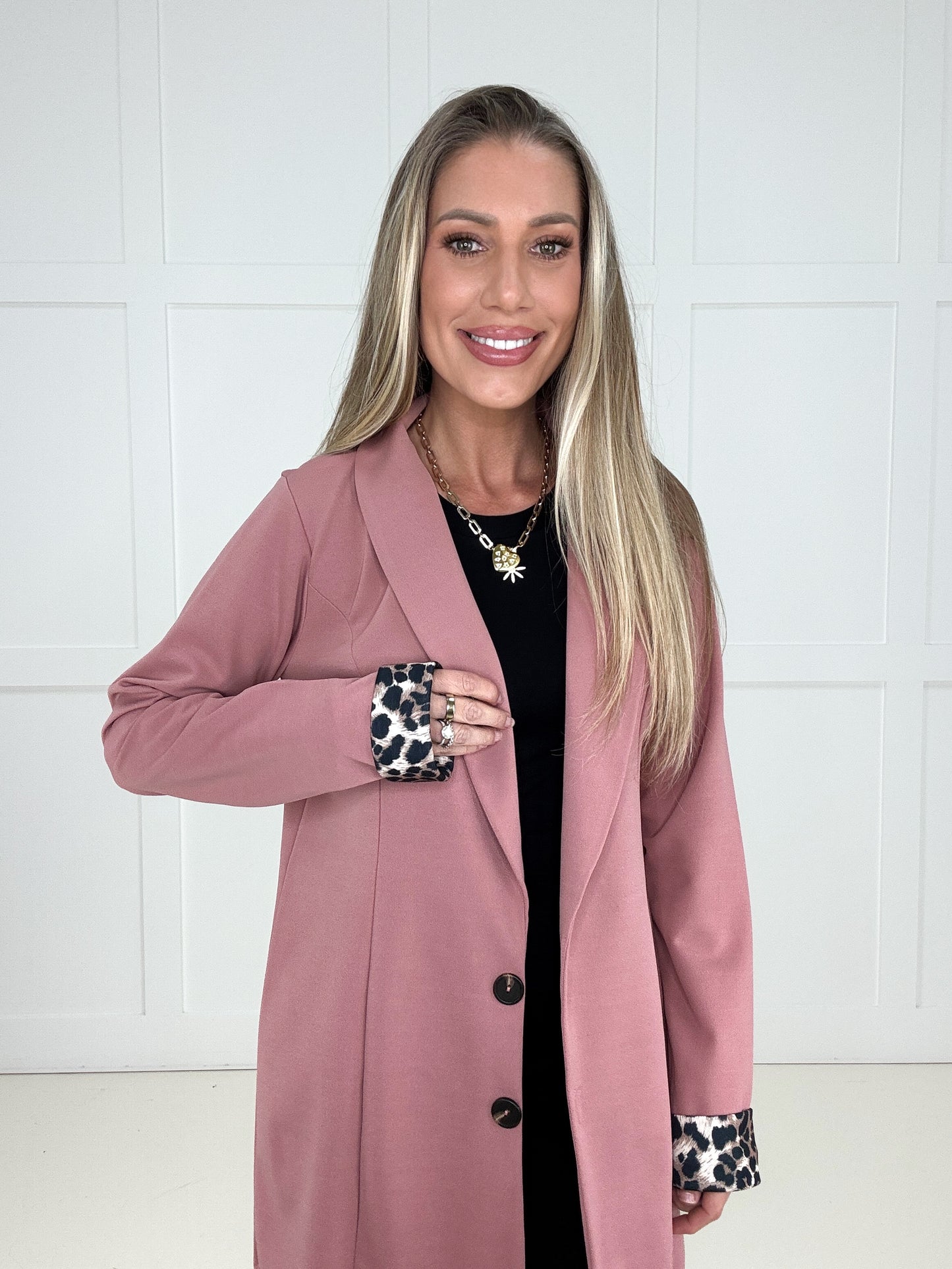 Rose and Roar Blazer-180 Outerwear- Simply Simpson's Boutique is a Women's Online Fashion Boutique Located in Jupiter, Florida