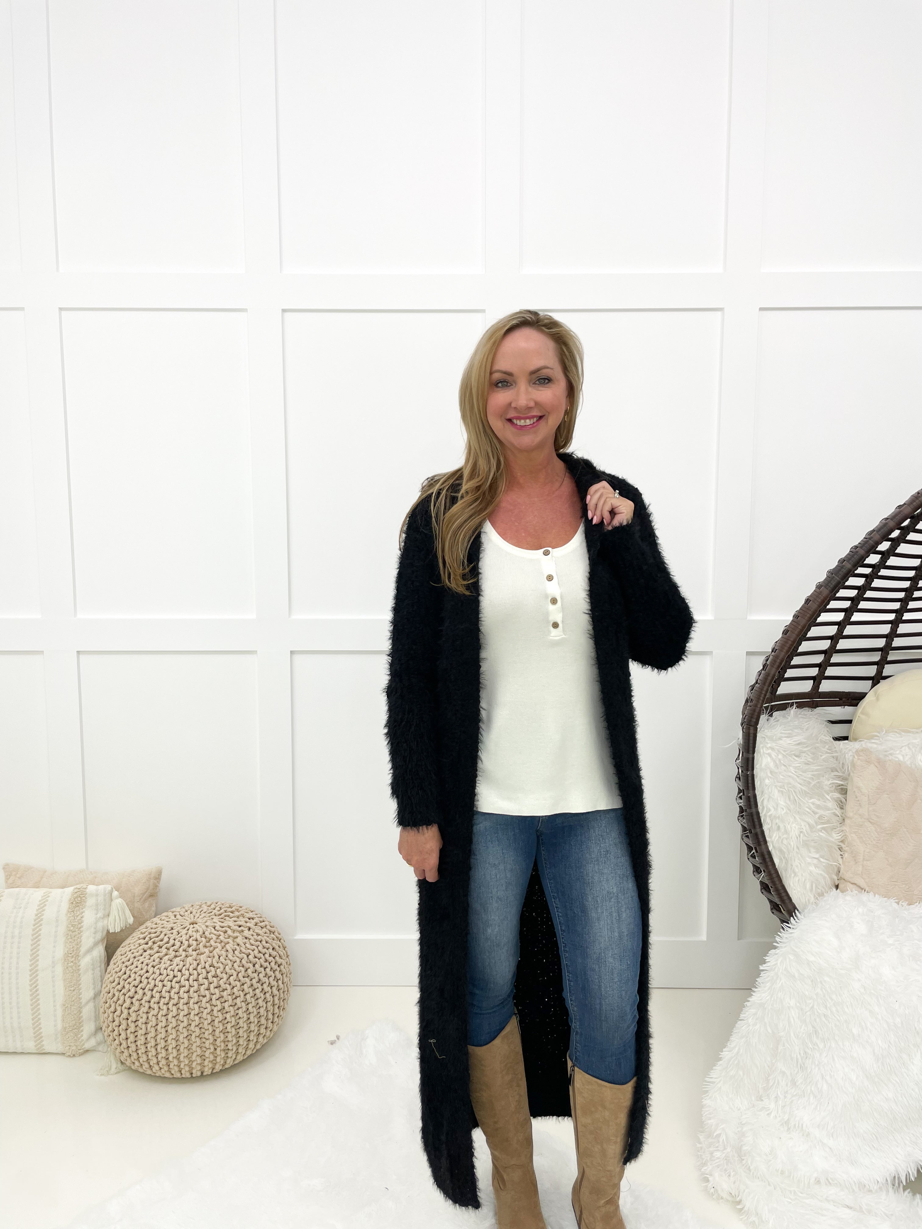 Cozy Comfy Plush Cardigan-170 Cardigans- Simply Simpson's Boutique is a Women's Online Fashion Boutique Located in Jupiter, Florida