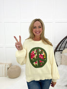 POL Floral Peace Sweater-150 Sweaters- Simply Simpson's Boutique is a Women's Online Fashion Boutique Located in Jupiter, Florida