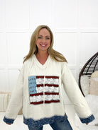 POL American Babe Sweater-110 Long Sleeves- Simply Simpson's Boutique is a Women's Online Fashion Boutique Located in Jupiter, Florida