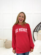 Be Merry Long Sleeve Top-110 Long Sleeves- Simply Simpson's Boutique is a Women's Online Fashion Boutique Located in Jupiter, Florida