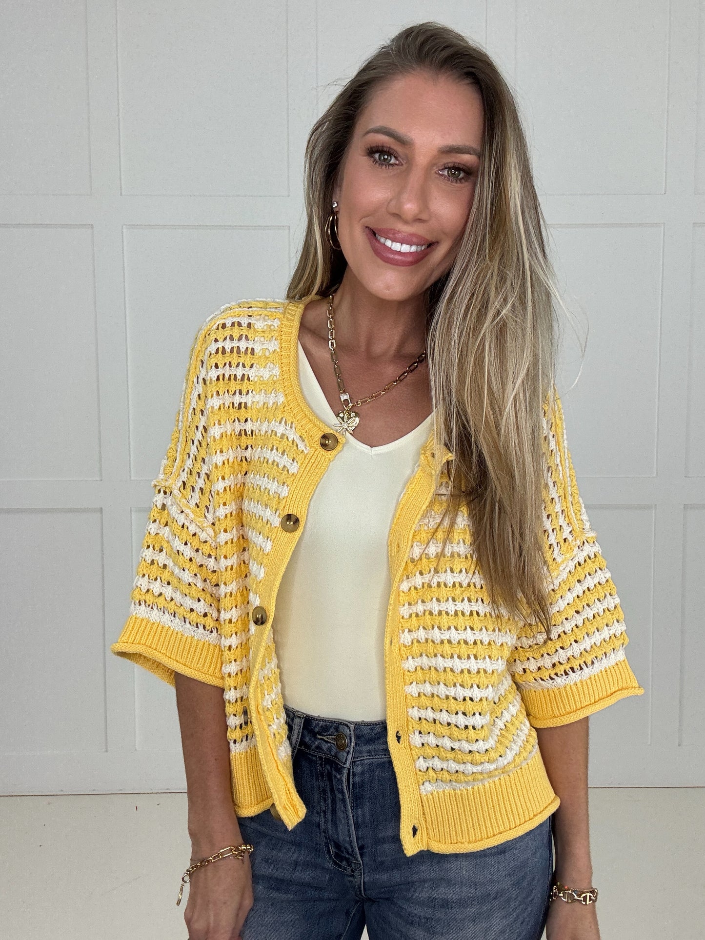 Yellow Brunch Cardigan