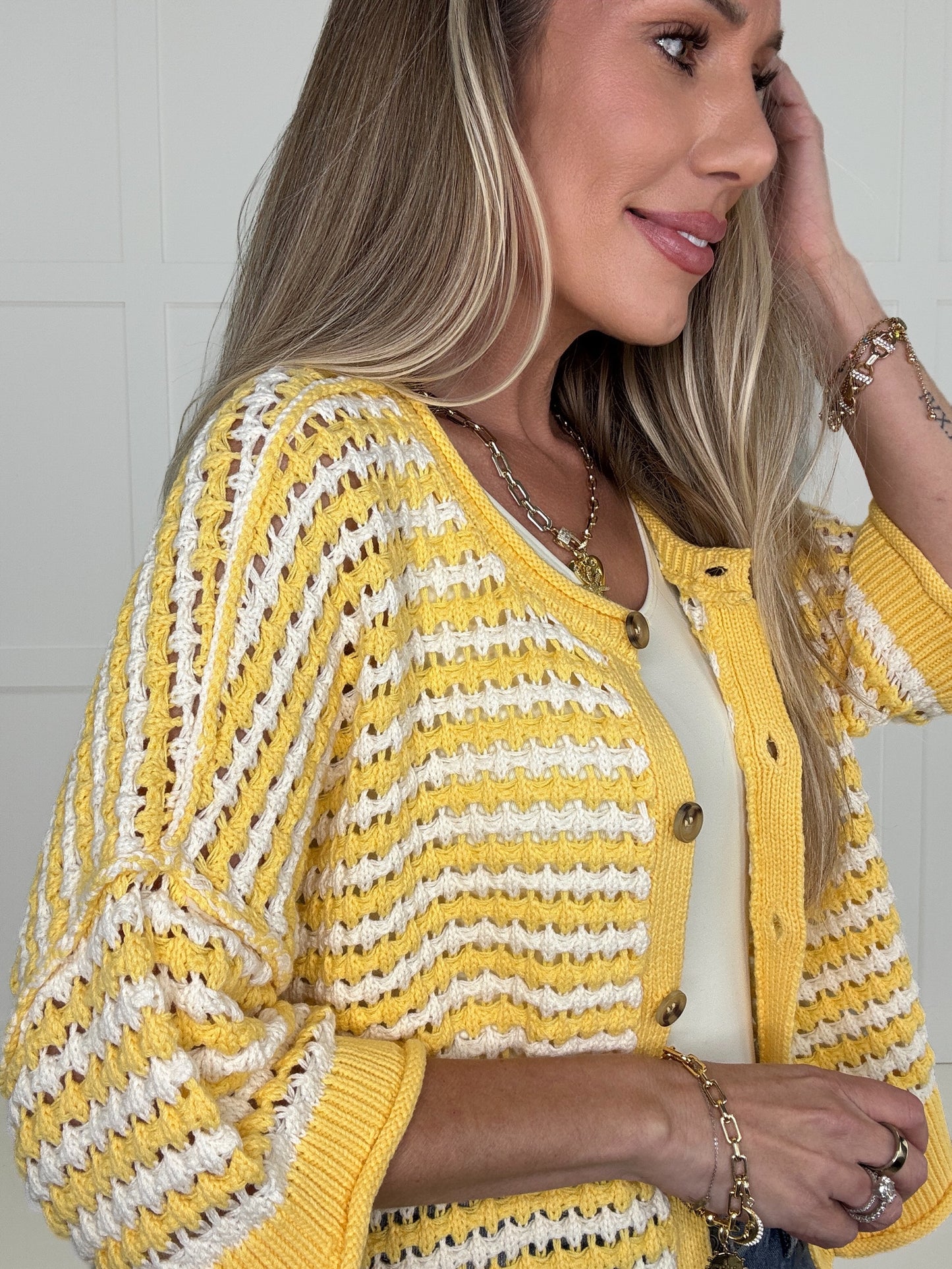 Yellow Brunch Cardigan
