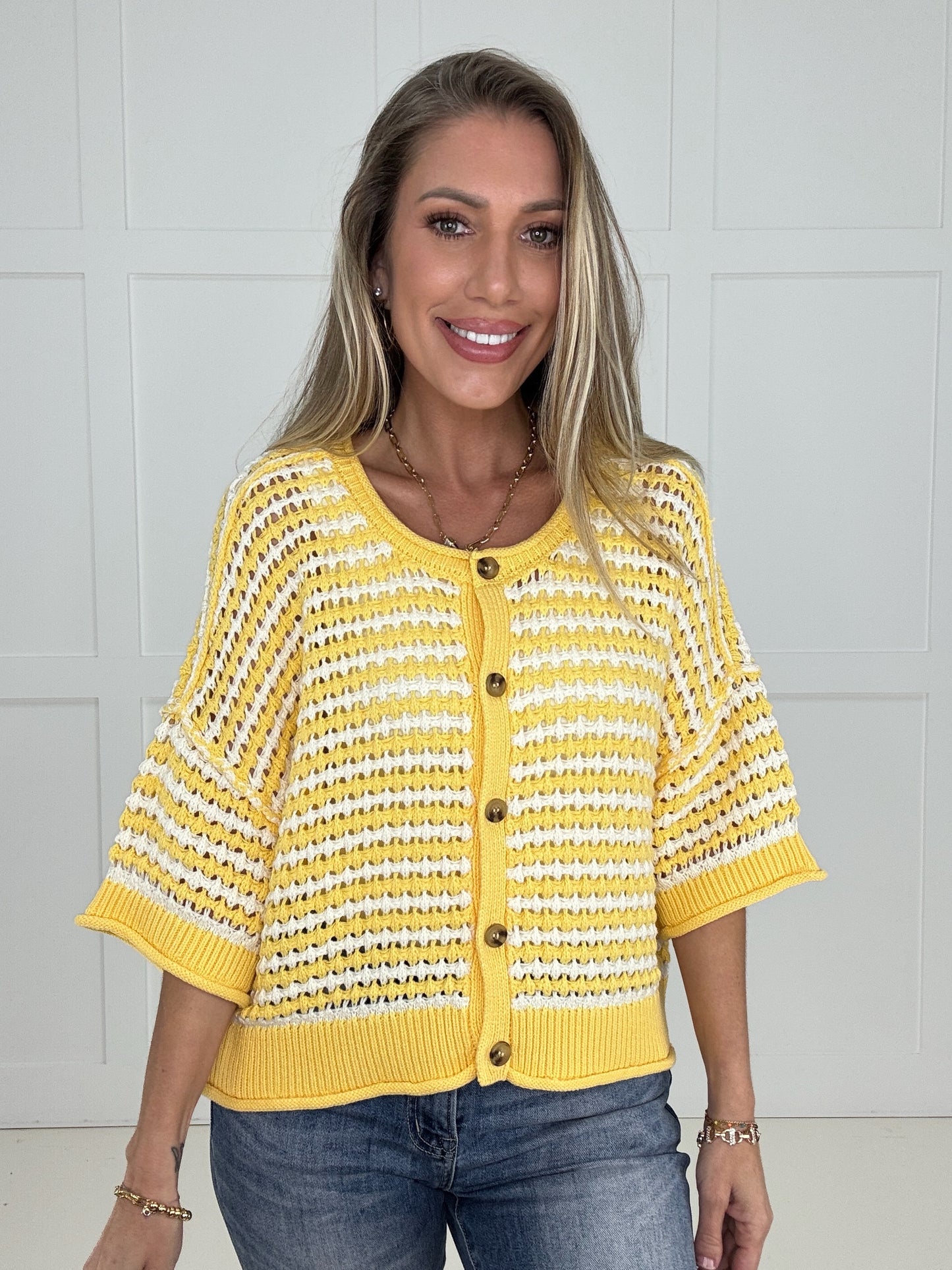 Yellow Brunch Cardigan