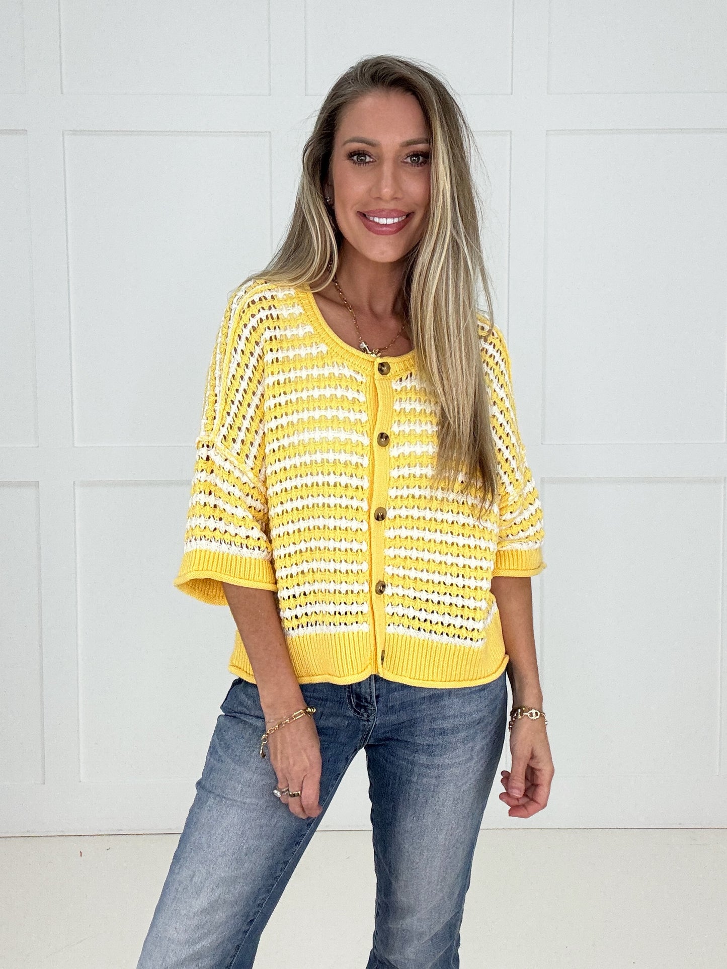 Yellow Brunch Cardigan