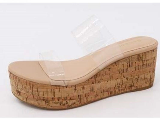 Bamboo Beyond Clear Strap Wedge Sandals-260 Shoes- Simply Simpson's Boutique is a Women's Online Fashion Boutique Located in Jupiter, Florida