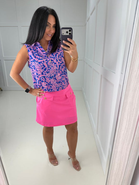 DS Bubblegum Pink Tee Time Skirt- Simply Simpson's Boutique is a Women's Online Fashion Boutique Located in Jupiter, Florida