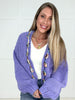 Lavender Happy Threads Cardigan