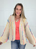 Cream Colorful Moments Cardigan