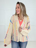 Cream Colorful Moments Cardigan