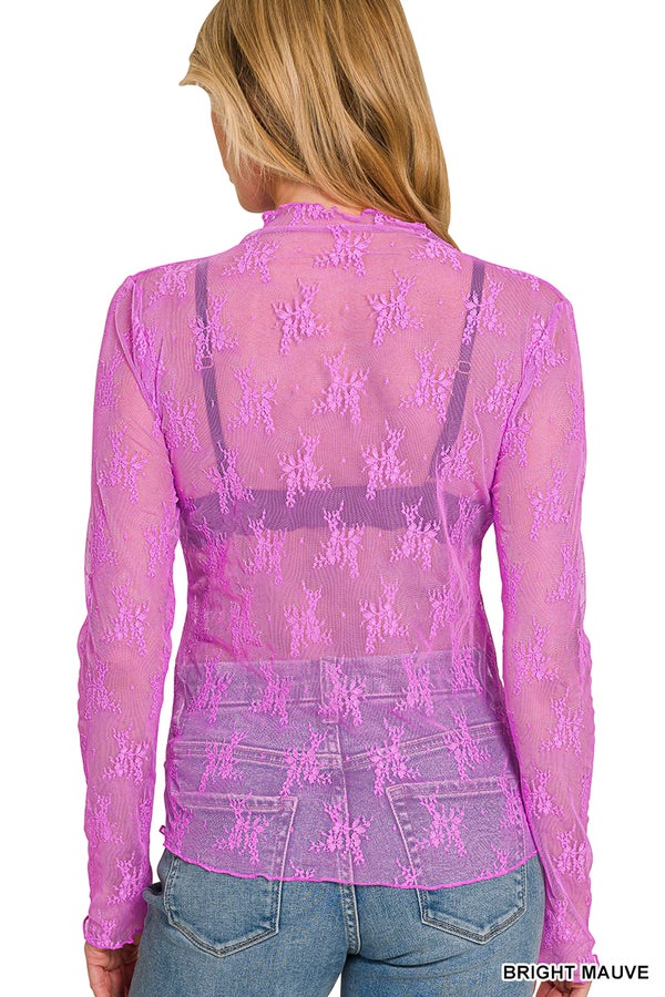 Chloe Lace Layering Top-110 Long Sleeves- Simply Simpson's Boutique is a Women's Online Fashion Boutique Located in Jupiter, Florida