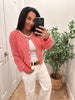 Mod Ref Red Striped Cardigan- Simply Simpson's Boutique is a Women's Online Fashion Boutique Located in Jupiter, Florida