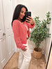 Mod Ref Red Striped Cardigan- Simply Simpson's Boutique is a Women's Online Fashion Boutique Located in Jupiter, Florida
