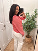 Mod Ref Red Striped Cardigan- Simply Simpson's Boutique is a Women's Online Fashion Boutique Located in Jupiter, Florida
