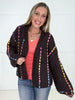 Brown Colorful Moments Cardigan