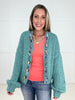 Aqua Happy Threads Cardigan