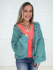 Aqua Happy Threads Cardigan