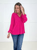 Pink Feeling Fine Blouse-110 Long Sleeves- Simply Simpson's Boutique is a Women's Online Fashion Boutique Located in Jupiter, Florida