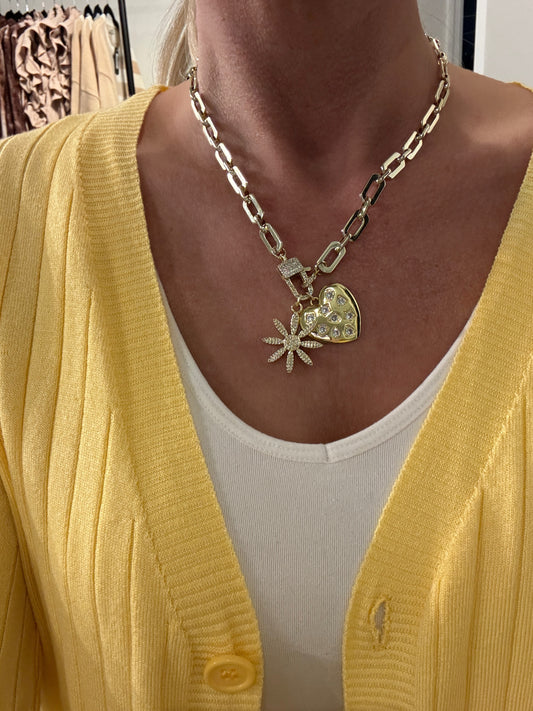 Margarita Heart Necklace-280 Jewelry- Simply Simpson's Boutique is a Women's Online Fashion Boutique Located in Jupiter, Florida