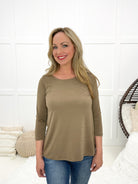 Dear Scarlett Effortless Beauty Top-110 Long Sleeves- Simply Simpson's Boutique is a Women's Online Fashion Boutique Located in Jupiter, Florida