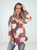 Groovy Garden Checkered Top
