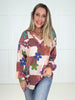 Groovy Garden Checkered Top