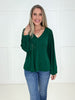 Green Feeling Fine Blouse-110 Long Sleeves- Simply Simpson's Boutique is a Women's Online Fashion Boutique Located in Jupiter, Florida