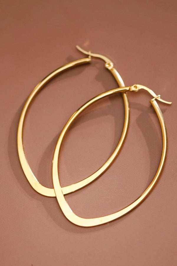 18K Gold Plated Stainless Steel Simple Earrings-280 Jewelry- Simply Simpson's Boutique is a Women's Online Fashion Boutique Located in Jupiter, Florida