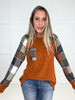 Cider Season Plaid Top