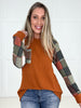 Cider Season Plaid Top