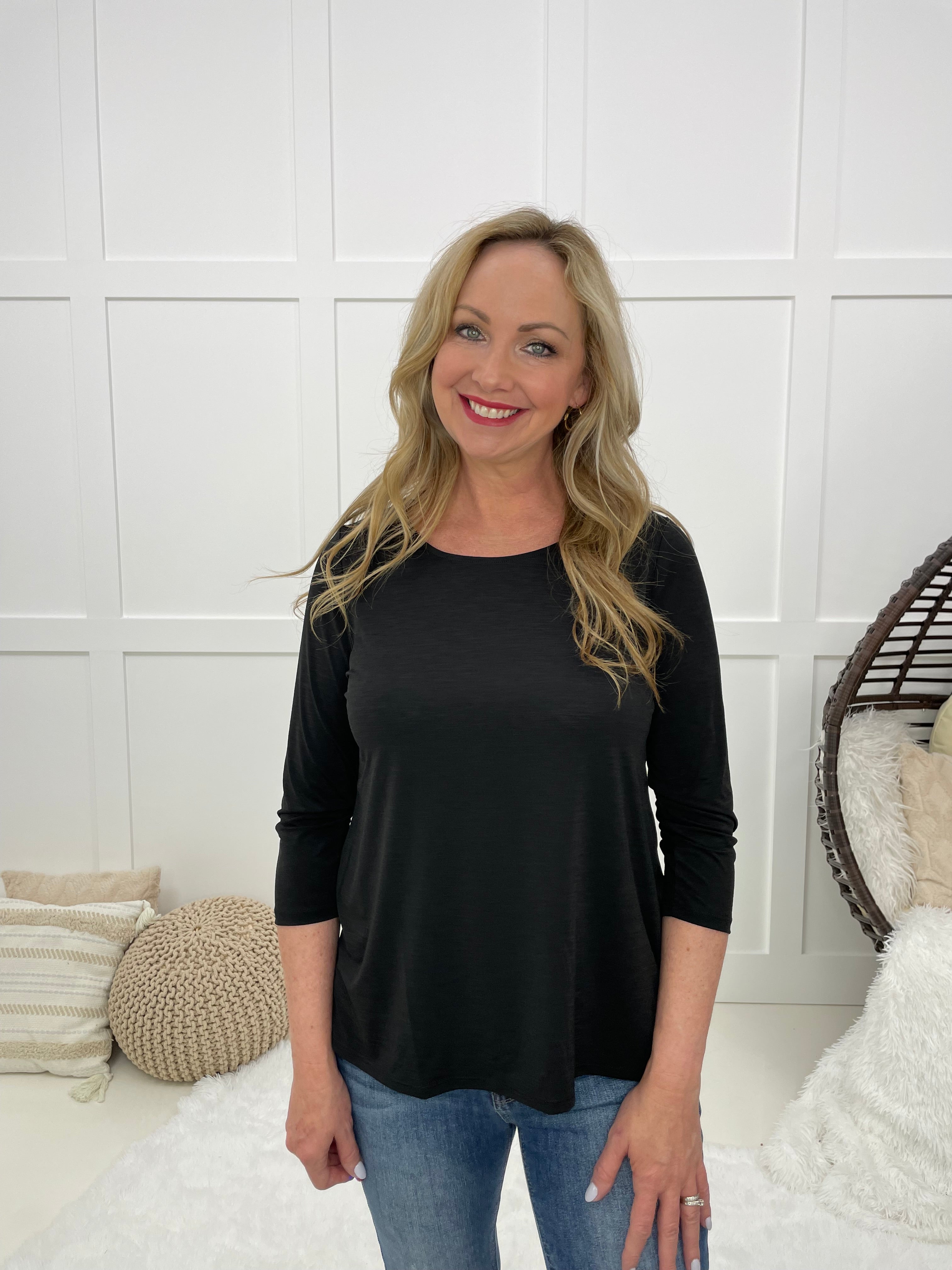 Dear Scarlett Effortless Beauty Top-110 Long Sleeves- Simply Simpson's Boutique is a Women's Online Fashion Boutique Located in Jupiter, Florida