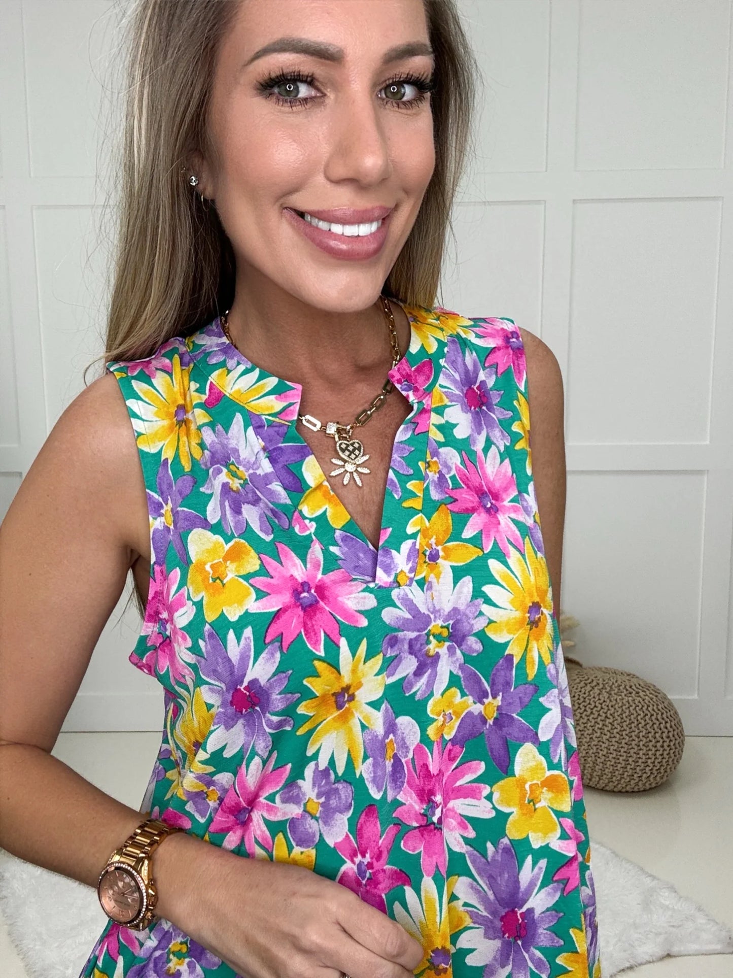 Dear Scarlett Sleeveless Isla Lizzy Dress-120 Sleeveless- Simply Simpson's Boutique is a Women's Online Fashion Boutique Located in Jupiter, Florida