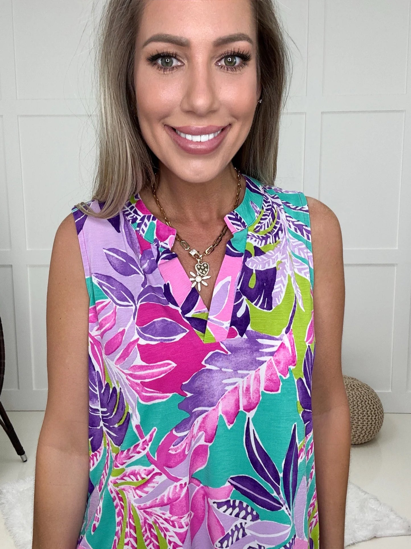 Dear Scarlett Sleeveless Rio Lizzy Dress-120 Sleeveless- Simply Simpson's Boutique is a Women's Online Fashion Boutique Located in Jupiter, Florida