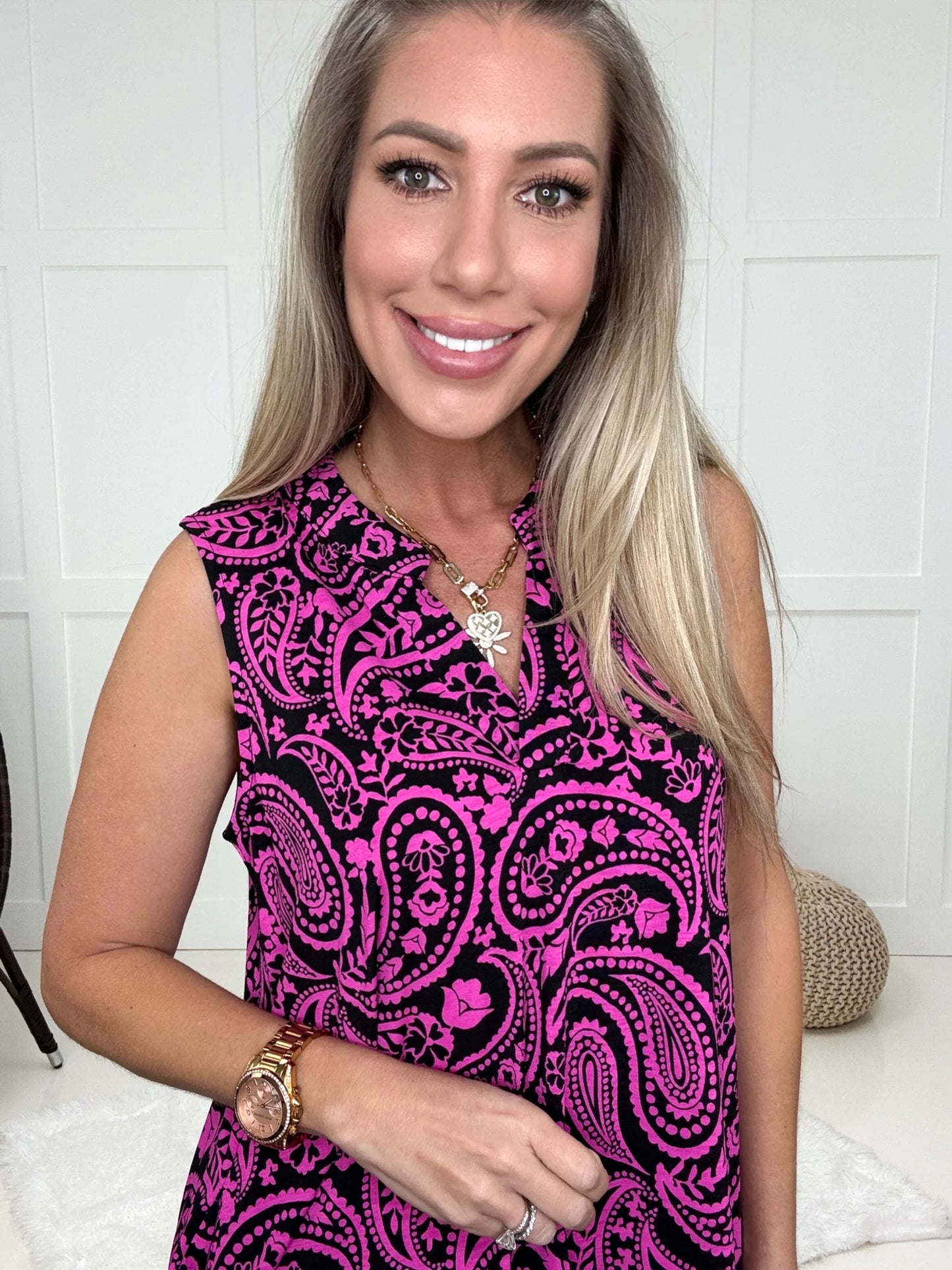 Dear Scarlett Sleeveless Reef Lizzy Dress-120 Sleeveless- Simply Simpson's Boutique is a Women's Online Fashion Boutique Located in Jupiter, Florida