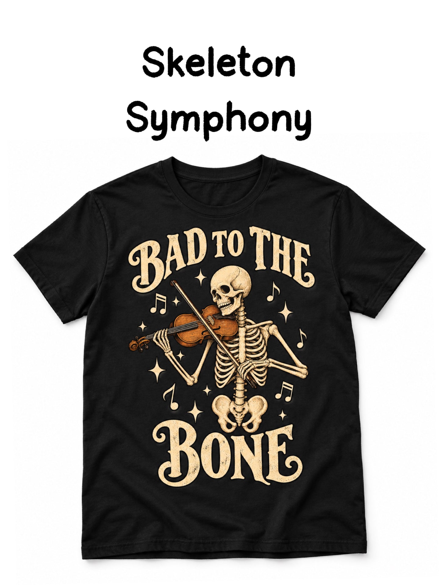Skeleton Symphony Graphic Tee-140 Graphic Tees- Simply Simpson's Boutique is a Women's Online Fashion Boutique Located in Jupiter, Florida