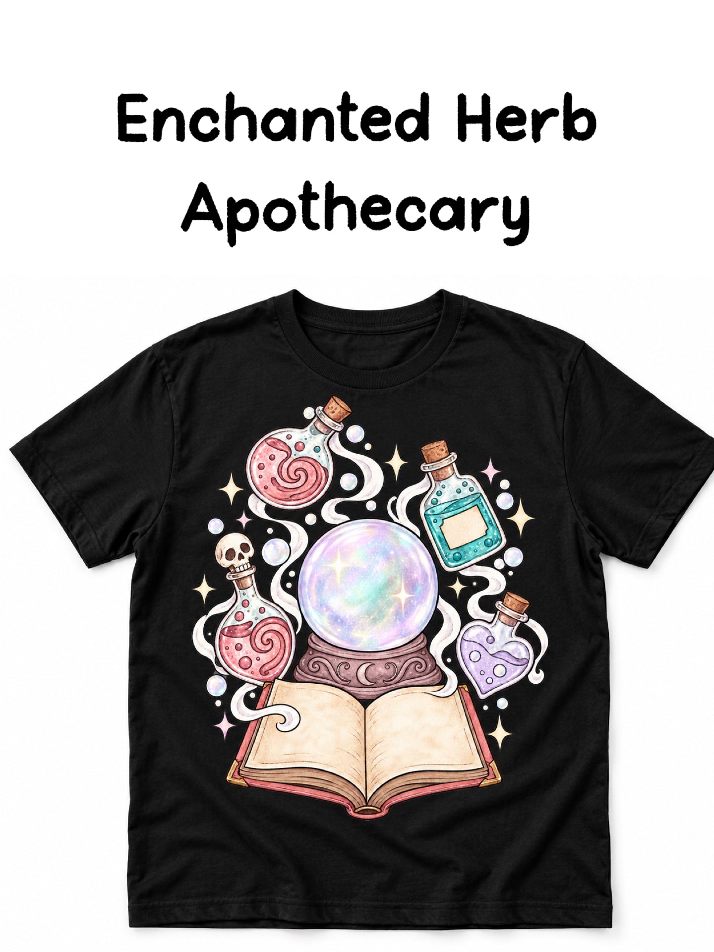 Enchanted Herb Apothecary Graphic Tee-140 Graphic Tees- Simply Simpson's Boutique is a Women's Online Fashion Boutique Located in Jupiter, Florida