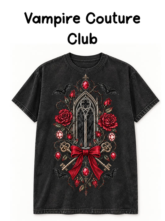 Vampire Couture Club Graphic Tee-140 Graphic Tees- Simply Simpson's Boutique is a Women's Online Fashion Boutique Located in Jupiter, Florida
