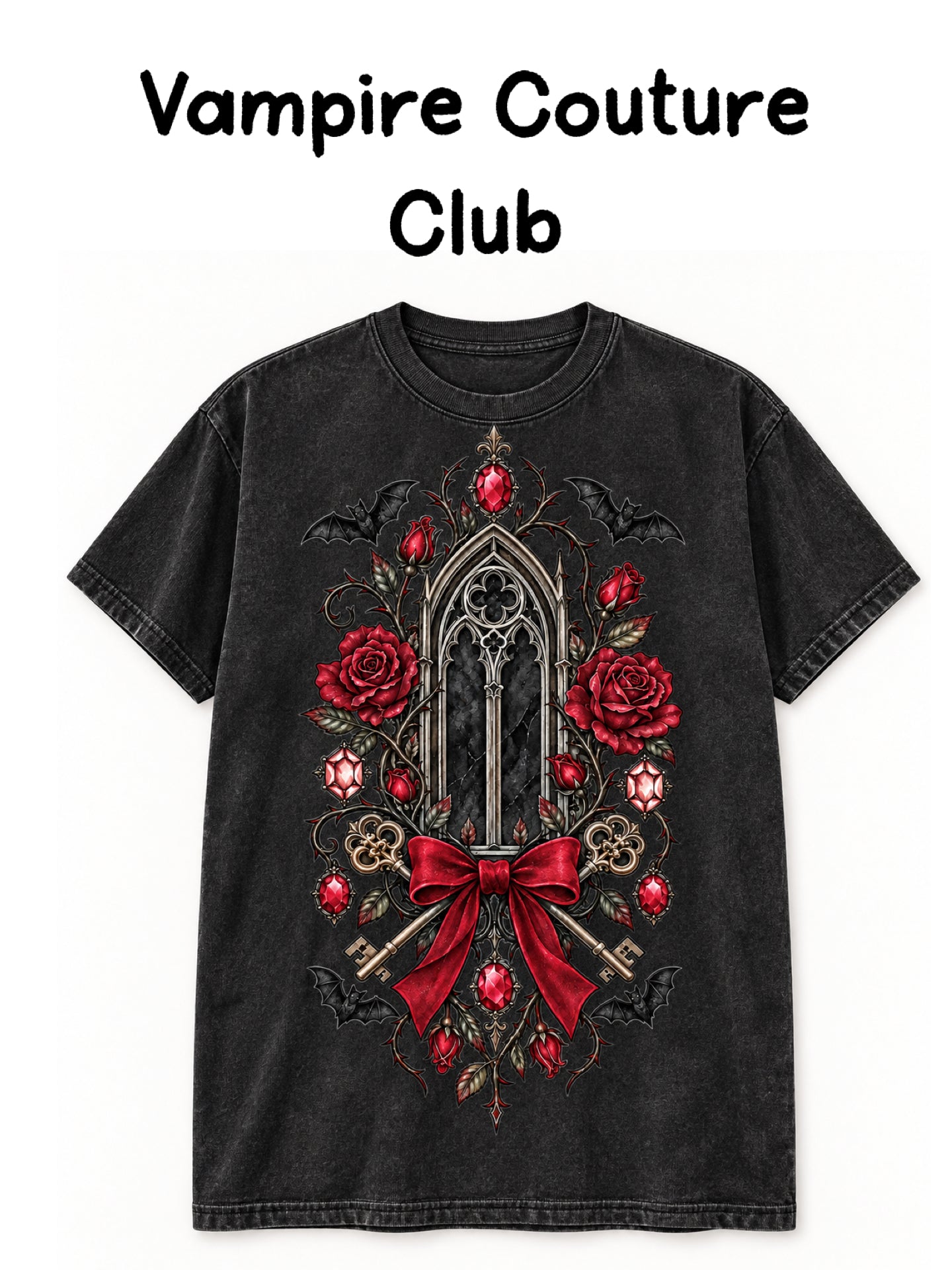 Vampire Couture Club Graphic Tee-140 Graphic Tees- Simply Simpson's Boutique is a Women's Online Fashion Boutique Located in Jupiter, Florida